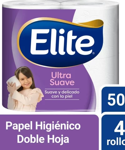 Papel Higiénico Elite Doble Hoja Ultra 50 m 4 un