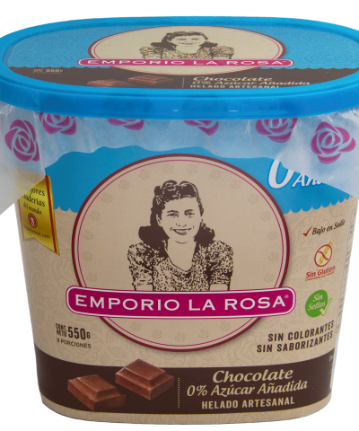 Helado Emporio La Rosa Chocolate Sin Azúcar 550 g
